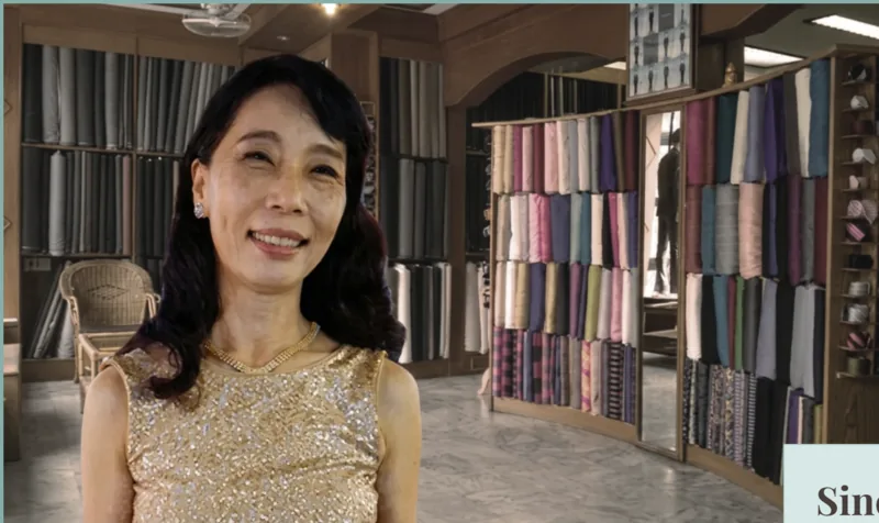 Cindy, owner and master tailor at Cindy's Tailoring Dublin, in her Columbus Ohio workshop